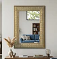 Espejo de Pared Oviedo Rectangular Dorado Ornamental - Miniatura 1