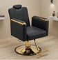 Silla de Peluquería Parla Reclinable Base Dorada Profesional - Miniatura 1