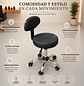 Banquito Huelva con Respaldo y Ruedas Profesional - Miniatura 2