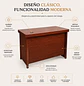 Escritorio de Oficina Budapest Danubio Melamina Caoba - Miniatura 2