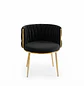 Silla de Manicure Girona Velvet con Patas Doradas - Miniatura 6