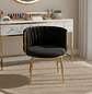 Silla de Manicure Girona Velvet con Patas Doradas - Miniatura 5