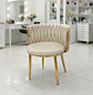 Silla de Manicure Girona Velvet con Patas Doradas - Miniatura 7