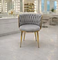Silla de Manicure Girona Velvet con Patas Doradas - Miniatura 4