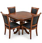 Comedor Extensible Ovalado Royal y 4 Sillas de Madera Roble Americano - Miniatura 8