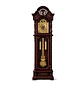 Reloj de Péndulo Clásico de Piso en Madera con Campanadas - Miniatura 3