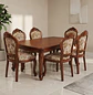 Comedor Rectangular Extensible de Madera 6 a 8 Sillas Tapizadas - Miniatura 1