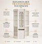 Vitrina Blanca Queen de Cristal con Cajones - Miniatura 2