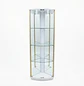 Vitrina Licorera de Cristal Curva con Detalles Dorados y Repisas - Miniatura 3