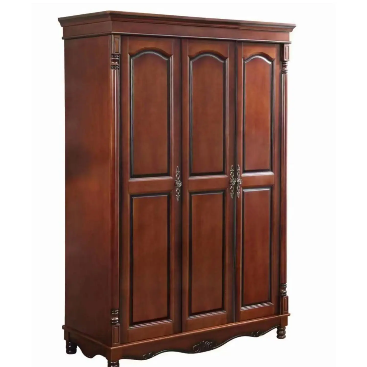 Clóset Clásico de Caoba 3 Puertas de Madera 3