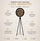 Reloj de Pie Negro con Dorado Vintage Decorativo - Miniatura 2