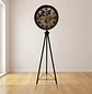 Reloj de Pie Negro con Dorado Vintage Decorativo - Miniatura 4