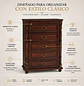 Gabetero Clásico Ruanda de Madera con 5 Cajones - Miniatura 3