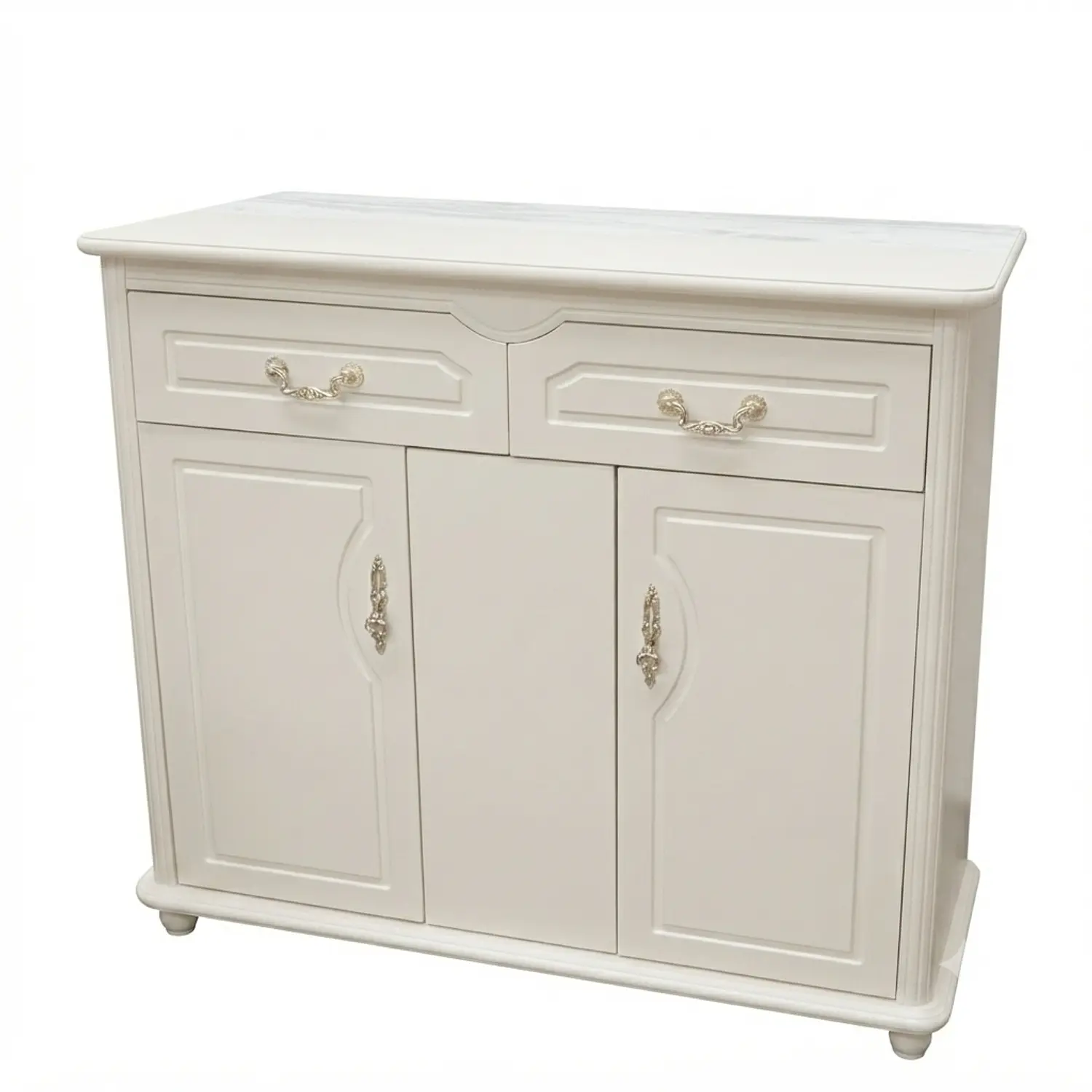 Mueble Vintage Blanco Verona con Cajones y Puertas de Madera 3