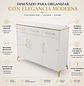Mueble para Cocina Triple Oslo Blanco con 3 Cajones y 3 Puertas - Miniatura 2