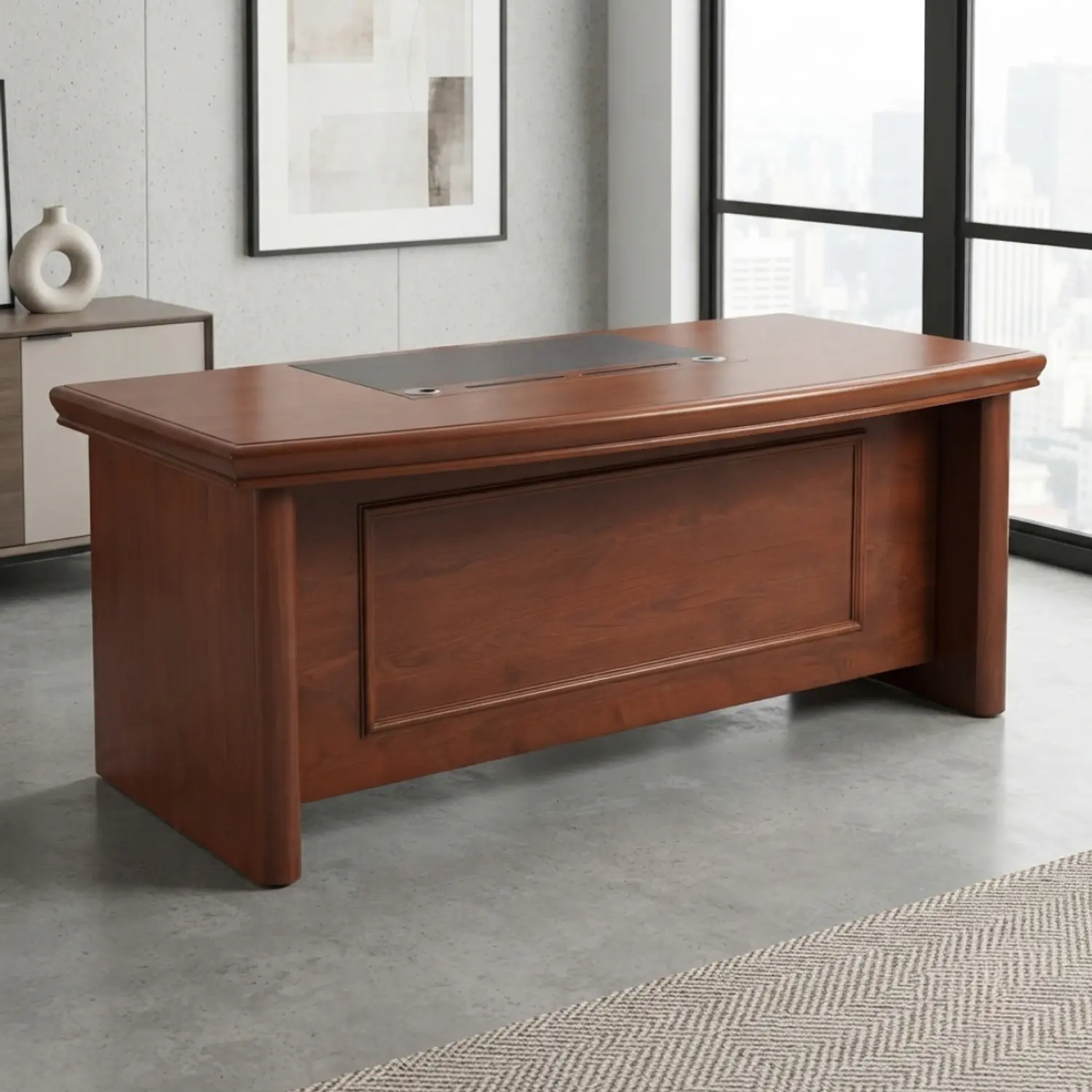 Escritorio Gerencial Múnich Business Madera Caoba 1