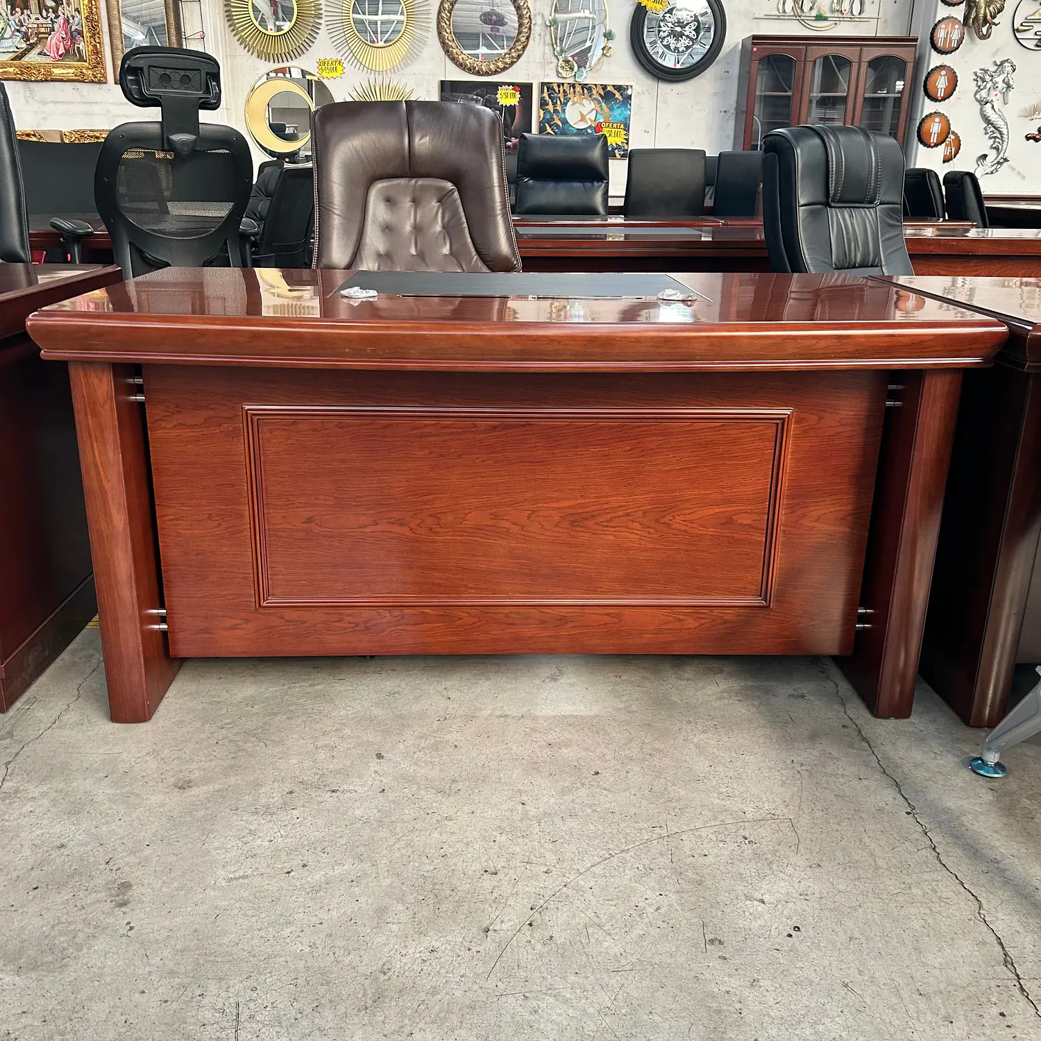 Escritorio Gerencial Múnich Business Madera Caoba 11