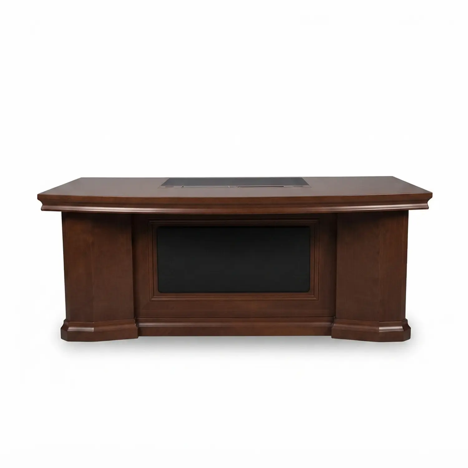 Escritorio Gerencial Viena Caoba Tallado Premium 3