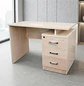 Escritorio Ejecutivo Austin Clásico con 3 Cajones Madera Beige - Miniatura 4