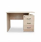 Escritorio Ejecutivo Austin Clásico con 3 Cajones Madera Beige - Miniatura 7