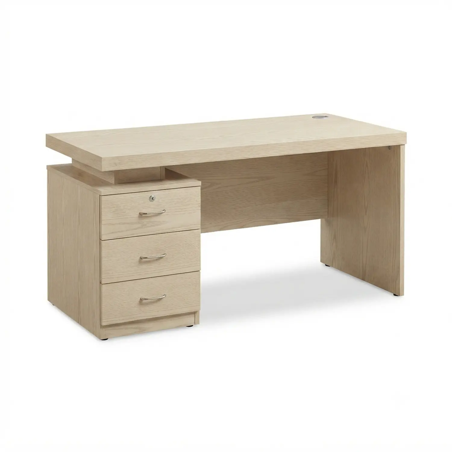 Escritorio Ejecutivo Clásico Milán con 3 Cajones Color Beige 8
