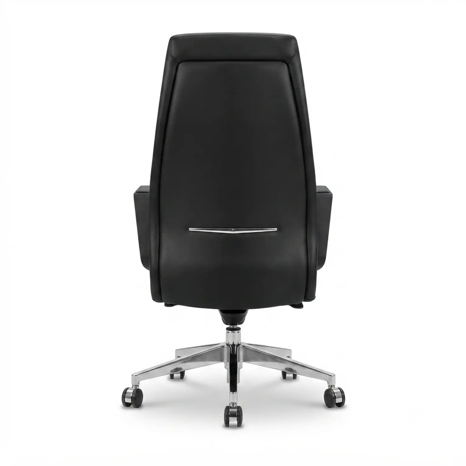 Silla de Oficina Ejecutiva Milano Alta en Ecocuero Negro 4