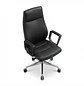 Silla de Oficina Ejecutiva Milano Alta en Ecocuero Negro - Miniatura 5