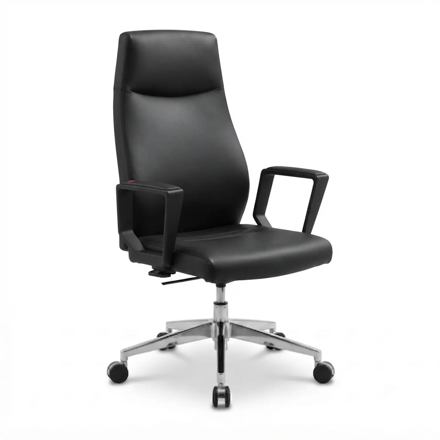 Silla de Oficina Ejecutiva Milano Alta en Ecocuero Negro 3