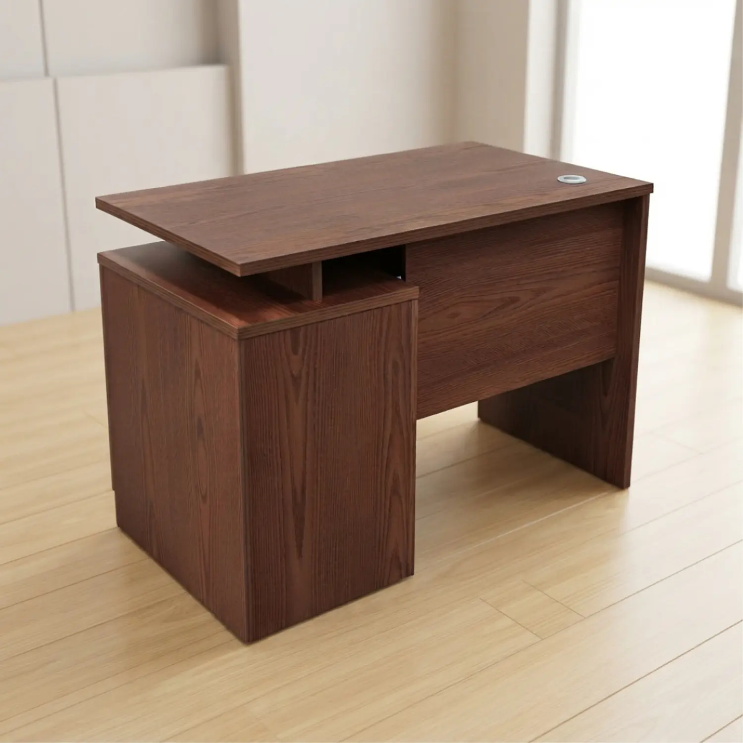 Escritorio Ejecutivo Clásico Berlín 3 Cajones Nogal Walnut 1