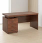 Escritorio Ejecutivo Clásico Verona 3 Cajones Nogal Walnut - Miniatura 1