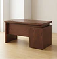 Escritorio Ejecutivo Clásico Verona 3 Cajones Nogal Walnut - Miniatura 4