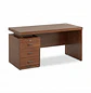 Escritorio Ejecutivo Clásico Verona 3 Cajones Nogal Walnut - Miniatura 9