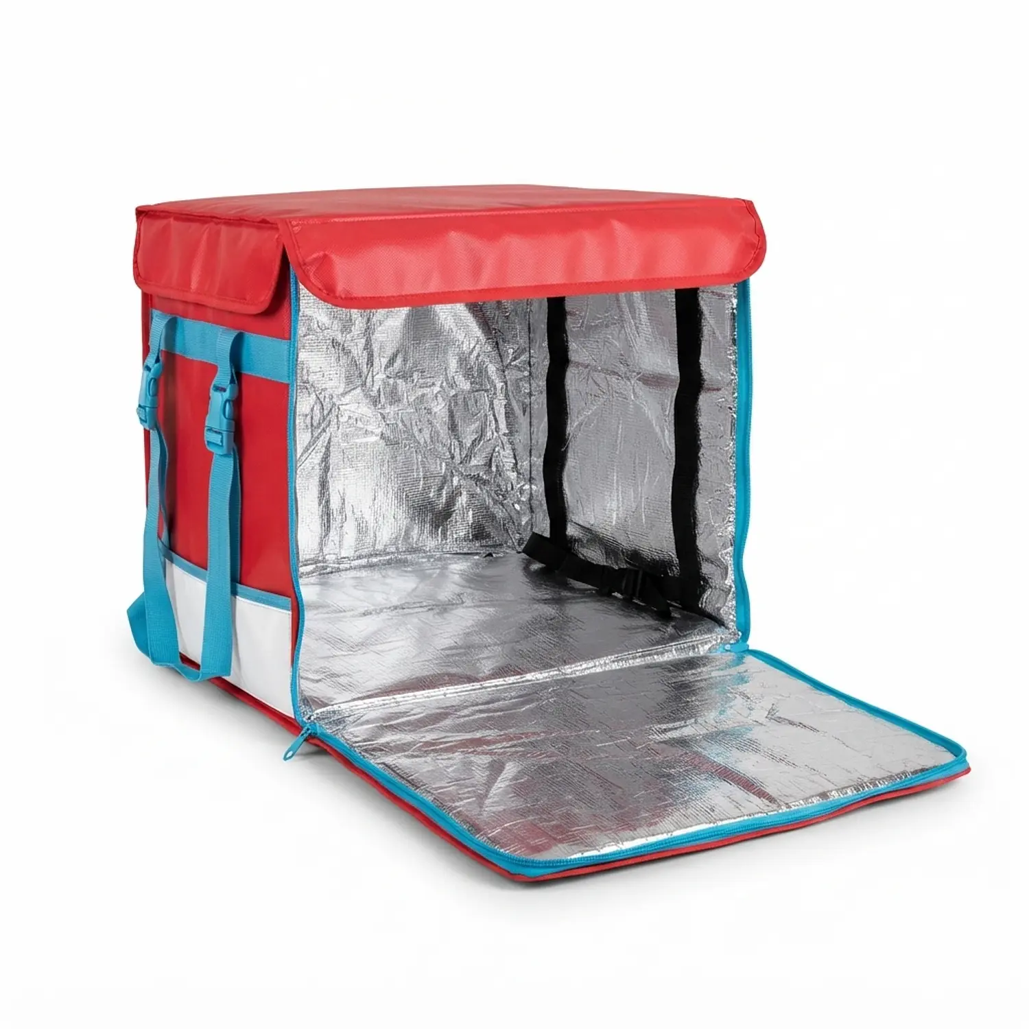 Mochila Térmica para Delivery Grande Roja Impermeable 129L 3
