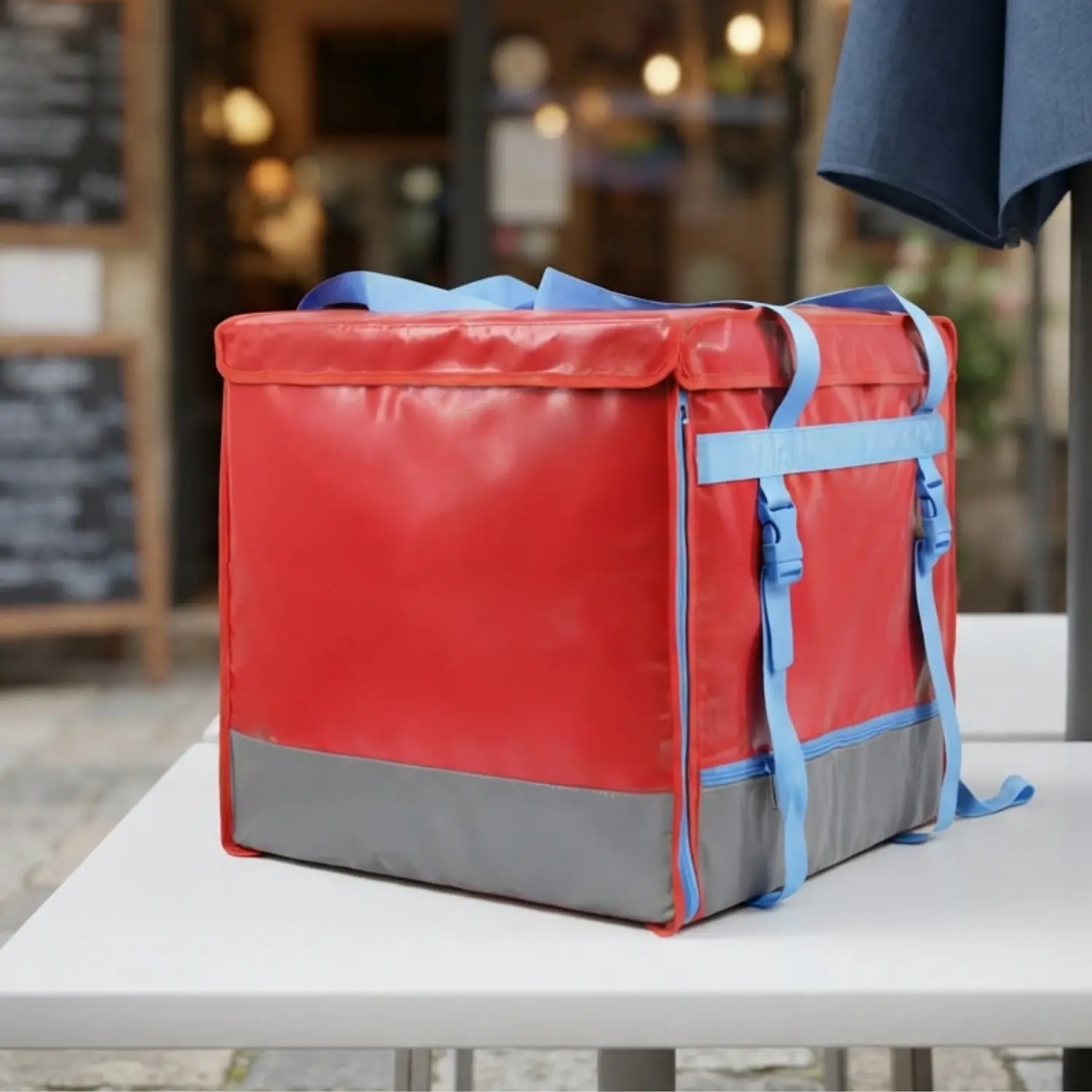 Mochila Térmica para Delivery Grande Roja Impermeable 129L 1