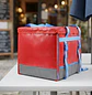 Mochila Térmica para Delivery Grande Roja Impermeable 129L - Miniatura 1