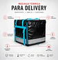 Mochila Térmica Delivery Grande Impermeable Negra 129L - Miniatura 2