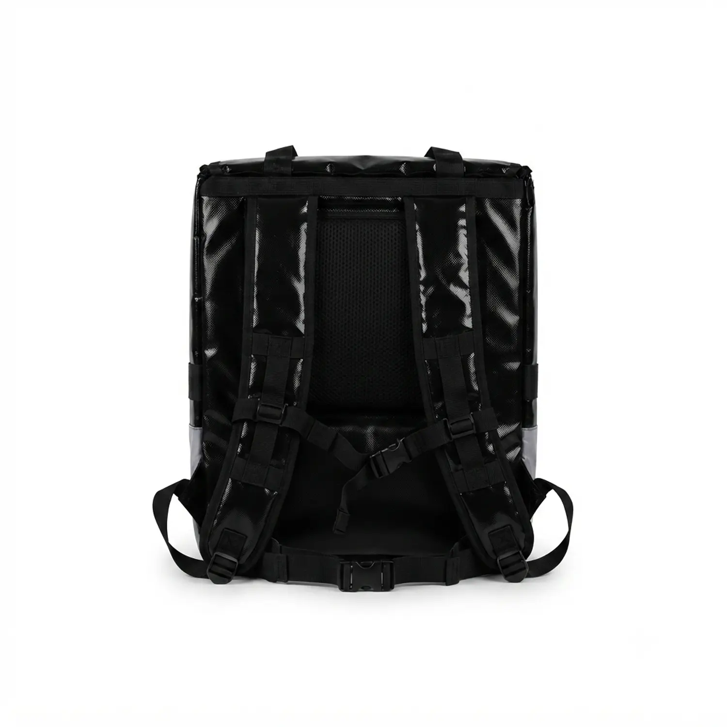 Mochila Delivery Térmica Impermeable Extensible Negra y Gris 80L 5
