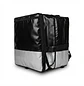 Mochila Delivery Térmica Impermeable Extensible Negra y Gris 80L - Miniatura 3