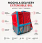 Mochila Delivery Extensible Impermeable Roja 80L - Miniatura 2