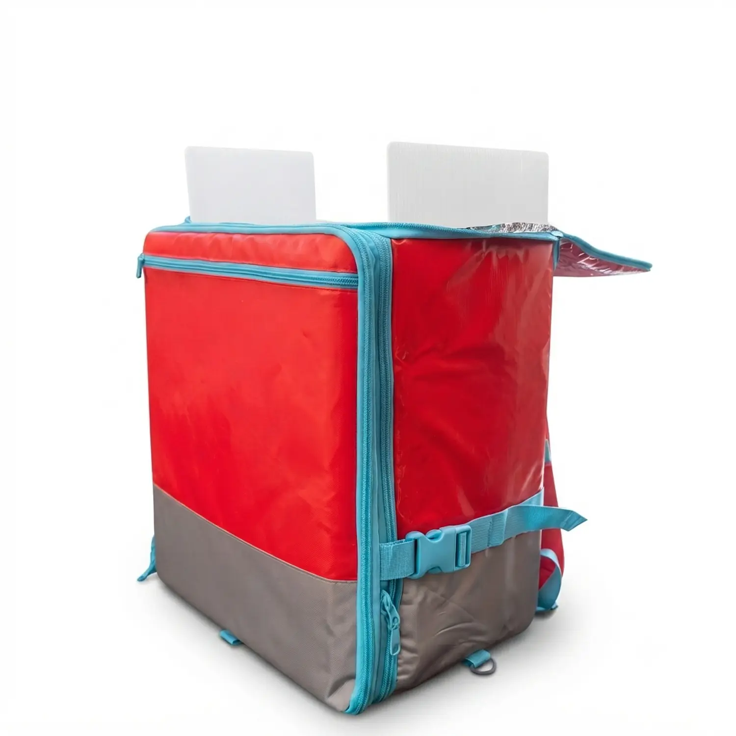 Mochila Delivery Extensible Impermeable Roja 80L 4