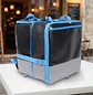 Mochila Delivery Extensible Impermeable 80L Negra y Azul - Miniatura 1