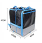 Mochila Delivery Extensible Impermeable 80L Negra y Azul - Miniatura 3
