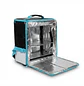 Mochila Delivery Extensible Impermeable 80L Negra y Azul - Miniatura 6