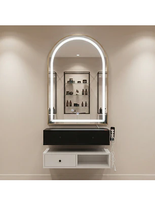 Tocador Espejo LED Irún Aurora Arch con Cajones