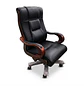 Silla Gerencial Lipari Cuero y Base Madera - Miniatura 4