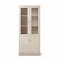 Vitrina Sofía de Madera Beige con Vidrio, Estante y Puertas - Miniatura 5