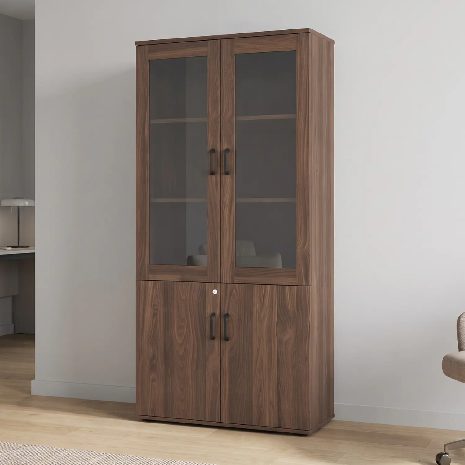 Vitrina de Madera Zúrich Moderna Vidrio 1