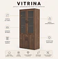 Vitrina de Madera Zúrich Moderna Vidrio - Miniatura 2