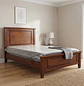 Cama Individual de Madera Color Caoba Estilo Clásico Americano - Miniatura 1