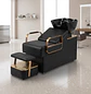 Lavapelo Siena Cerámico Negro Dorado con Reposapiés  - Miniatura 3